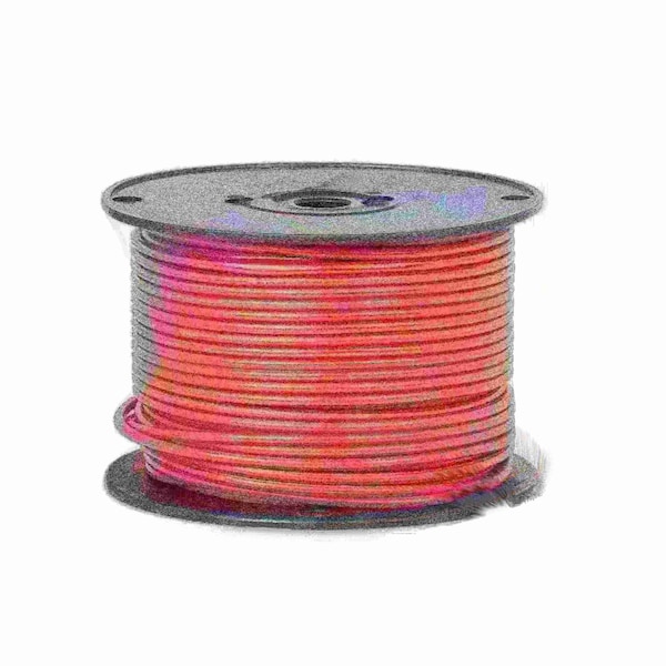 Primary Wire, Hook Up; GPT, 8 AWG, 1C C, Red, PVC, Stranded, 60V, 100 ft.